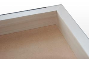 Canvas print has a neat and tidy finish