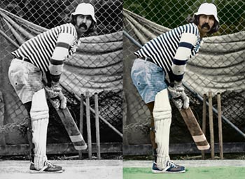 Colouring a photo from black and white can make a big difference to it's appearance