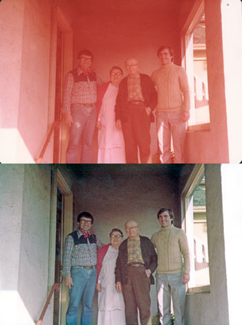 Photo-restoration-remove-red-colour-tinge